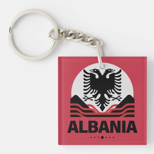Albanië Europese Unie Sleutelhanger (voorkant)