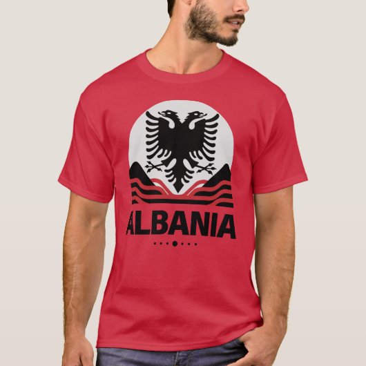 Albanië Europese Unie T-shirt (Voorkant)