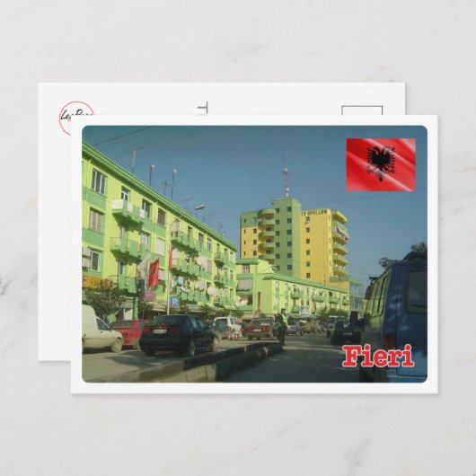 Albanië - Fier - Briefkaart (Voorkant / Achterkant)