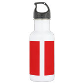 Albanië Flag Liberty Bottle Waterfles (Achterkant)