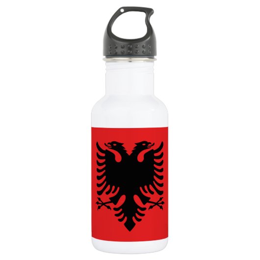 Albanië Flag Liberty Bottle Waterfles (Voorkant)