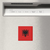 Albanië Flag Magnet (Insitu (Vaatwasser))