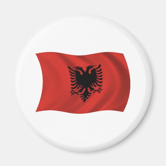 Albanië Flag Magnet (Voorkant)