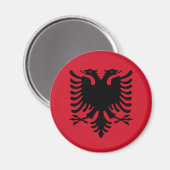 Albanië Flag Magnet (Voorkant / Achterkant)