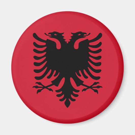 Albanië Flag Magnet (Voorkant)