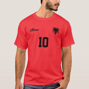 Albanië Gepersonaliseerde Nationale Team Jersey T-shirt