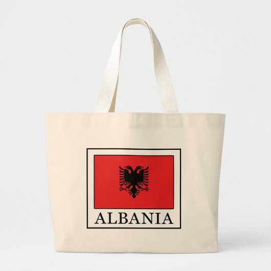 Albanië Grote Tote Bag (Voorkant)