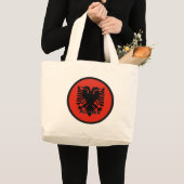 Albanië Grote Tote Bag (Voorkant (product))