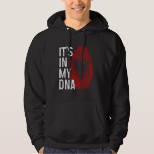 Albanië Het zit in mijn DNA Albanese vlag Pride Ro Hoodie