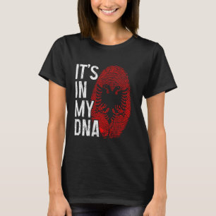 Albanië Het zit in mijn DNA Albanese vlag Pride Ro T-shirt