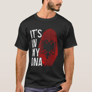 Albanië Het zit in mijn DNA Albanese vlag Pride Ro T-shirt
