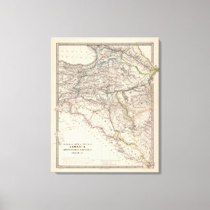 Albanië, Iberia, Colchis, Armenië, Mesopotamie Canvas Afdruk