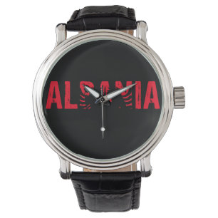 Albanië, ik hou van Albanië Horloge