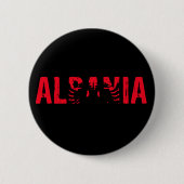 Albanië, ik hou van Albanië Ronde Button 5,7 Cm (Voorkant)