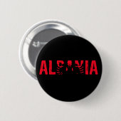 Albanië, ik hou van Albanië Ronde Button 5,7 Cm (Voorkant /achterkant)