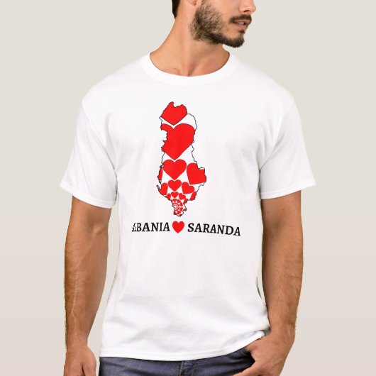 Albanië - liefde Saranda - shirt (Voorkant)