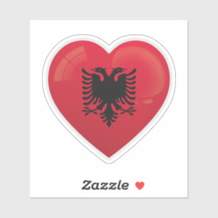 Albanië Love Icon Sticker