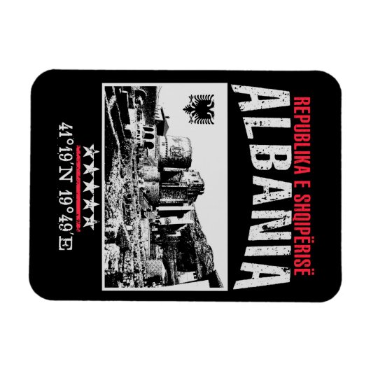 Albanië Magneet (Horizontaal)