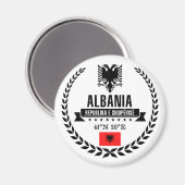 Albanië Magneet (Voorkant / Achterkant)