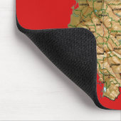 Albanië Map Mousepad Muismat (Hoek)