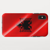 Albanië met zwendelvlag - Case-Mate iPhone case (Achterkant (horizontaal))