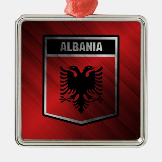 Albanië Metalen Ornament (Voorkant)