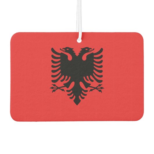 Albanië Nationale wereldvlag Luchtverfrisser (Voorkant)