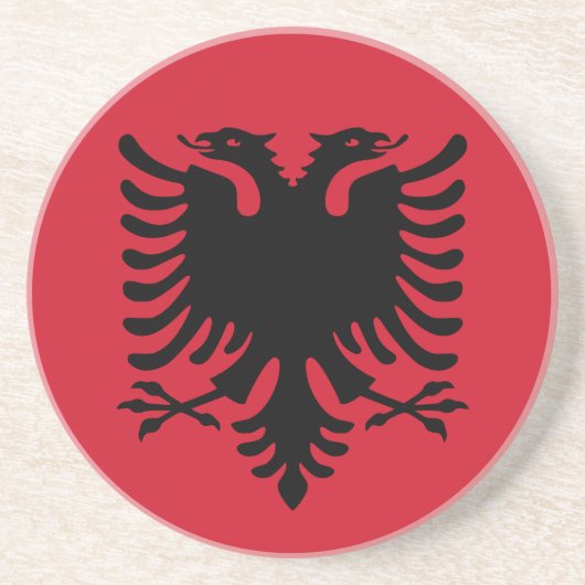 Albanië Onderzetter vlag (Voorkant)