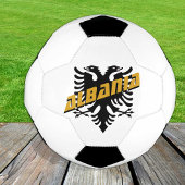 Albanië Patriottisch Football en Albanese vlag Voetbal