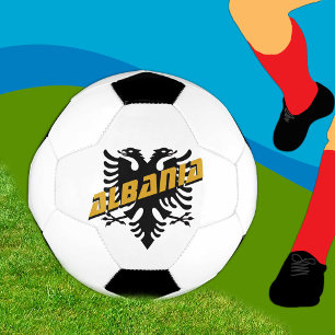 Albanië Patriottisch Football en Albanese vlag Voetbal