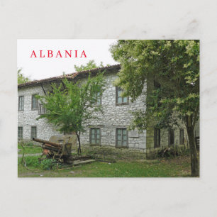 Albanië Peza gebouw uitzicht ansichtkaart Briefkaart