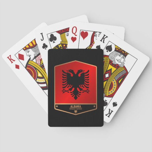 Albanië Pokerkaarten (Achterkant)