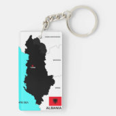 albanië politieke kaart sleutelhanger (achterkant)