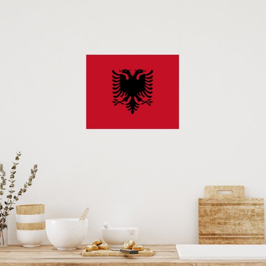 Albanië Poster vlag (Keuken)