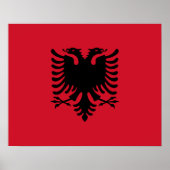 Albanië Poster vlag (Voorkant)