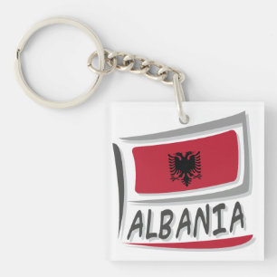 Albanië Pride X-vlag Sleutelhanger