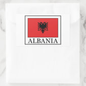 Albanië Rechthoekige Sticker (Tas)