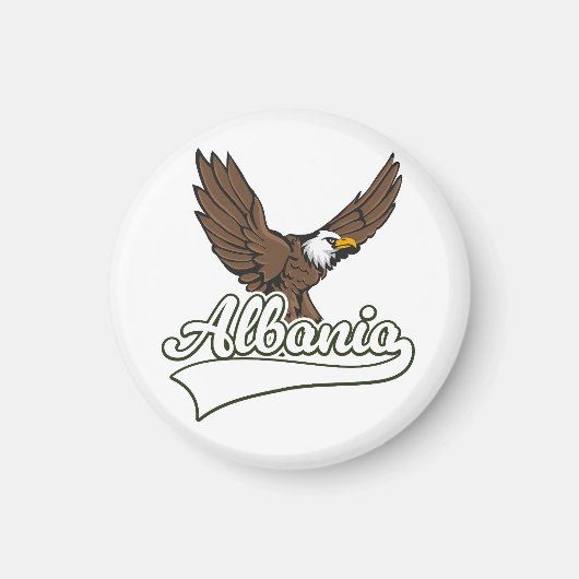 Albanië reislogo magneet (Voorkant)