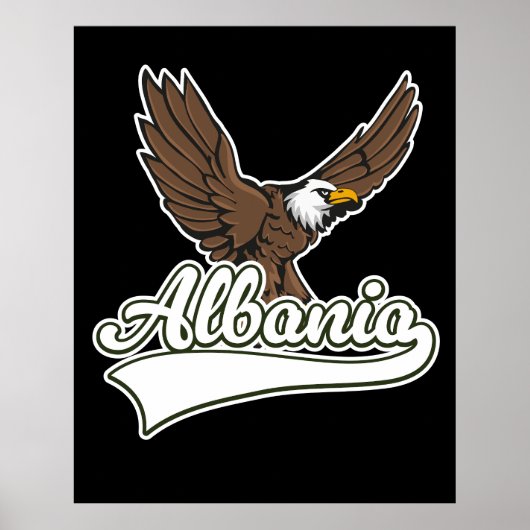 Albanië reislogo poster (Voorkant)