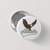 Albanië reislogo ronde button 3,2 cm (Voorkant /achterkant)