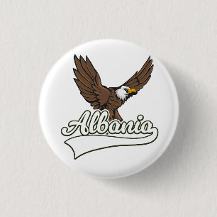 Albanië reislogo ronde button 3,2 cm