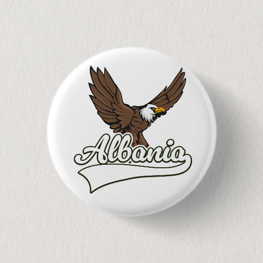 Albanië reislogo ronde button 3,2 cm (Voorkant)