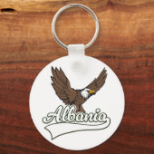 Albanië reislogo sleutelhanger (Achterkant)
