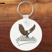 Albanië reislogo sleutelhanger (Voorkant)