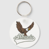 Albanië reislogo sleutelhanger (Achterkant)