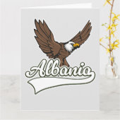 Albanië reizen logo kaart (Gele Bloem)