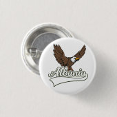 Albanië reizen logo ronde button 3,2 cm (Voorkant /achterkant)