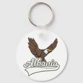 Albanië reizen logo sleutelhanger (Voorkant)
