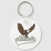 Albanië reizen logo sleutelhanger (Achterkant)