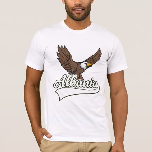 Albanië reizen logo t-shirt (Voorkant)